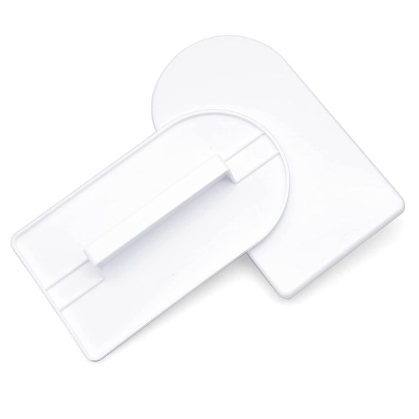 2 st Fondant Smoother Polisher för Kaktårtdekoration sockerhantverksskrapa Paddel Kakyta Nivåverktyg DIY Bakverktyg