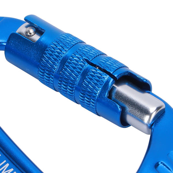 12KN Automatisk låsning Klättring Karbinhake Klipp Aluminiumlegering Twist Lock Heavy Duty Låsning Karbinhakar