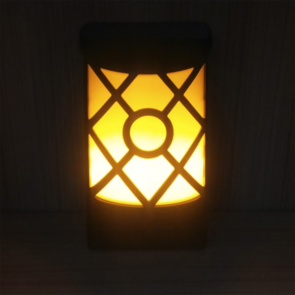 Solar Flame Light, Blinkande Flame Wall Light Spotlight