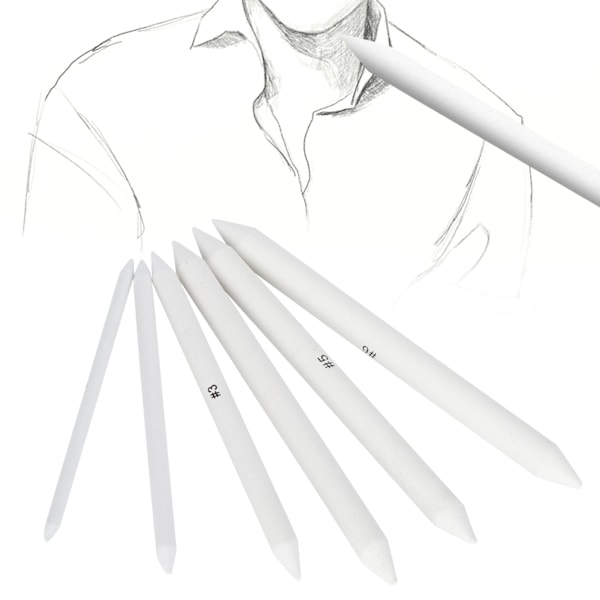 6 st Art Blender Papper Ritverktyg Student Konstnär Skiss Skuggor Papper Ritning Blender