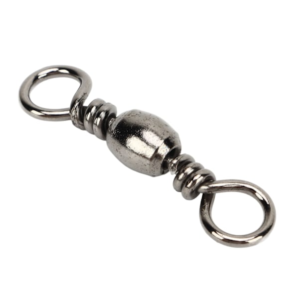 100 st Fiske Swivel Hög Hastighet Stabil Rotation Rostskydd Tunna Swivel Fiske Linje Anslutning 1/0 31mm 48kg