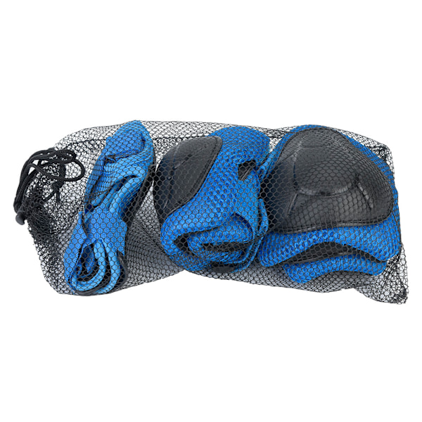 6 st Barn Skyddsutrustning Skydd Skateboard Handled Armbåge Knäskydd Set (Blå)