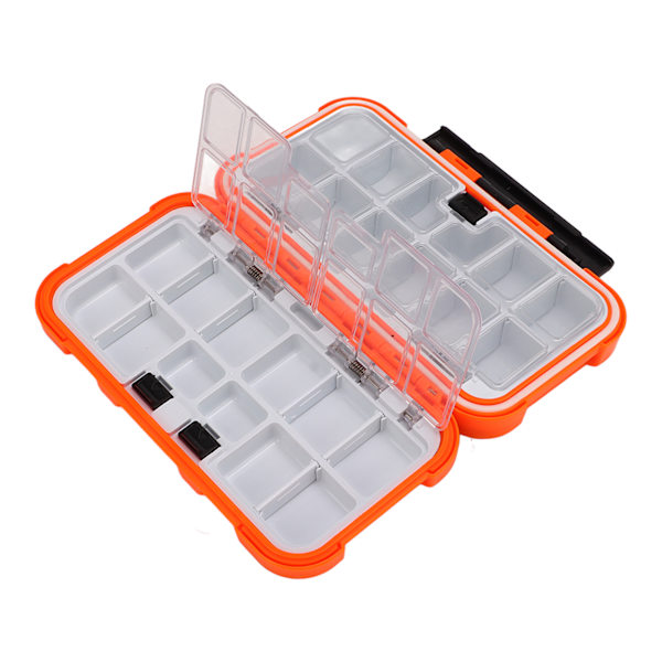 Fiskeutrustning Box Fack Justerbar Hög Hållfasthet Plast Bete Förvaring Väska Vattentät Fiske Hook Lure Box