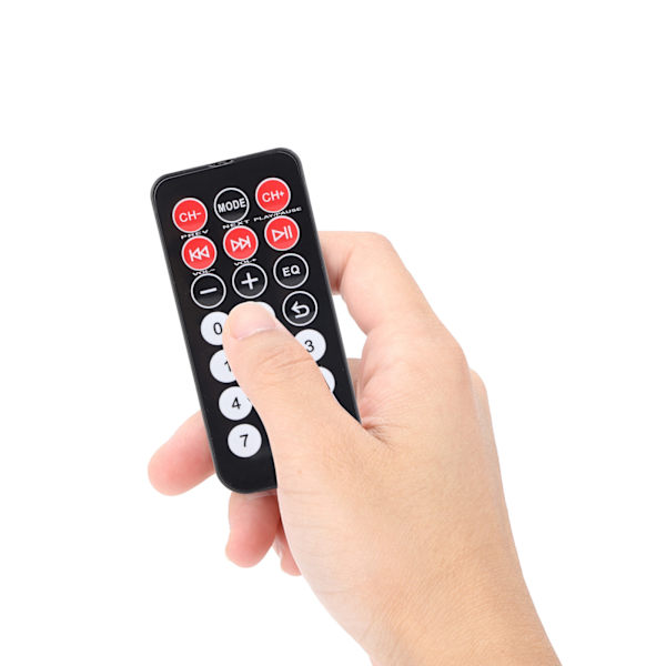 2-kanals förstärkare Mini Bluetooth USB/FM Smart Digital med fjärrkontroll EU-kontakt 220V