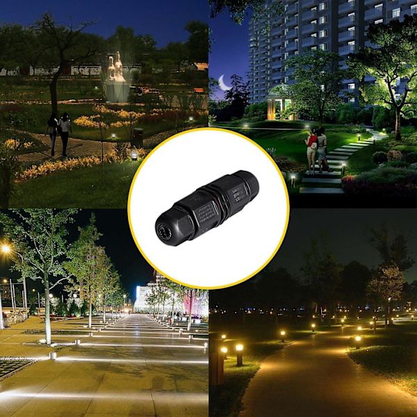 Anslutningsdosa, 6 st Anslutningsdosa IP65 Vattentät Kontakt Anslutningar Utomhus Elkapsling Ø 5,8-10mm