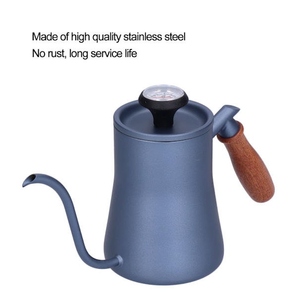 550 ml Gåskrankaffekanna Häll över kaffebryggare med termometerfilter