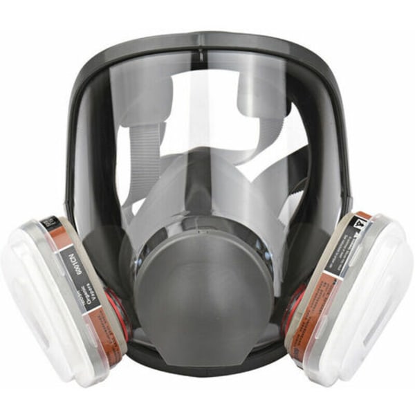 16 i 1 Full Coverage Återanvändbar Respirator Organisk Ångrespirator för Målning, Polering, Svetsning och Annan Skyddande Arbetsgasmask Mask + Filter