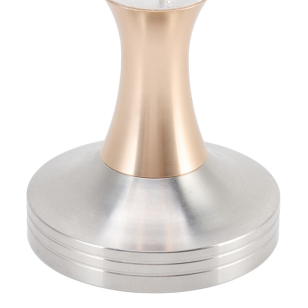 Kristallkula Kaffeepulver Tamper Rostfreier Stahl Basis Kaffeepresse Hammer für Küche Cafe Gold Säule 51mm / 2.0in