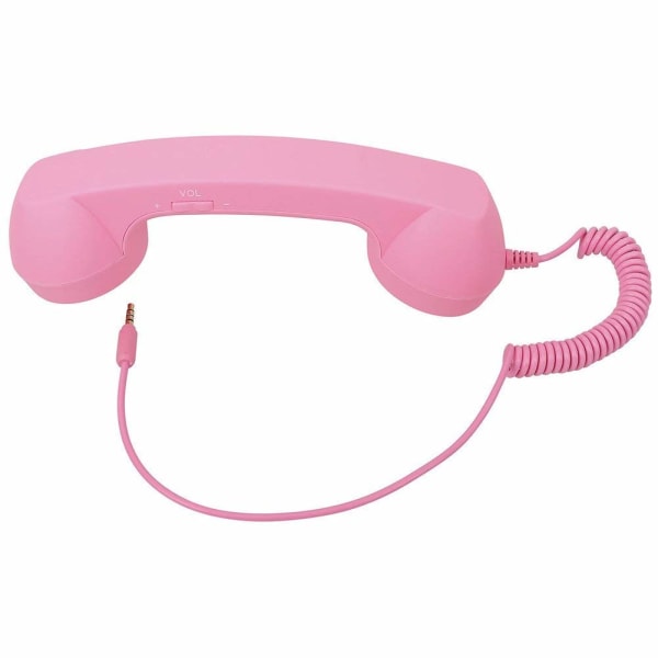 Retro Telefonhörer Lautsprecher Handset Mikrofon Hörer Headset för Smartphones och Handys Tablet PC, Retro Verdrahtete Telefonhörer