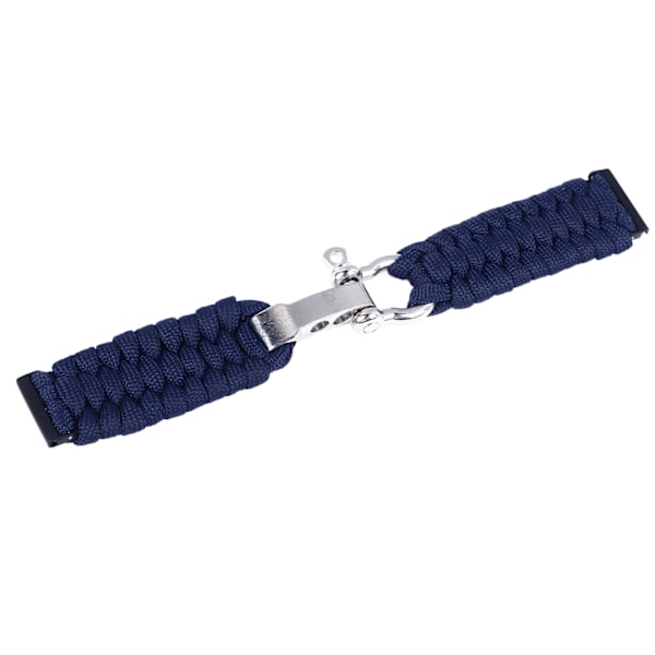 24mm Ersättningsarmband Klockarmband Legeringsspänne Mjuk Nylonväv Klockrem för Suunto 7 9 D5i Midnattsblå