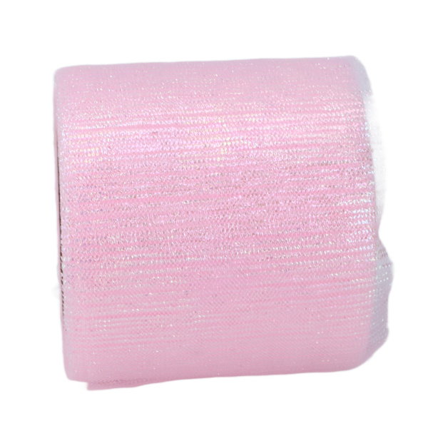 Tulle Rulle Symphony Line Mesh Rulle Manuell DIY Hårprydnad Rosett Nättyg TillbehörRosa