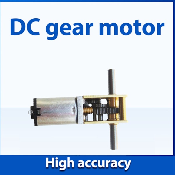 DC6V 190RPM Växelmotor med Fästfäste Dubbelaxel Maskhjulhastighetsreducering Mikromotor för Intelligent Bil