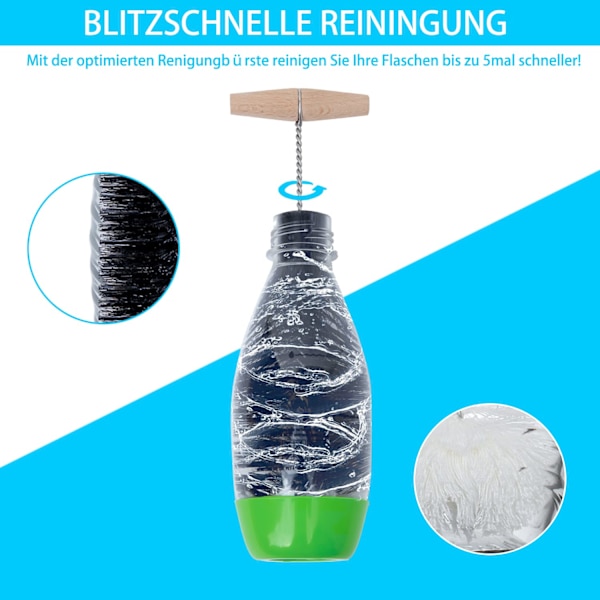 35 cm flaskb borste kompatibel med Sodastream glasflaska