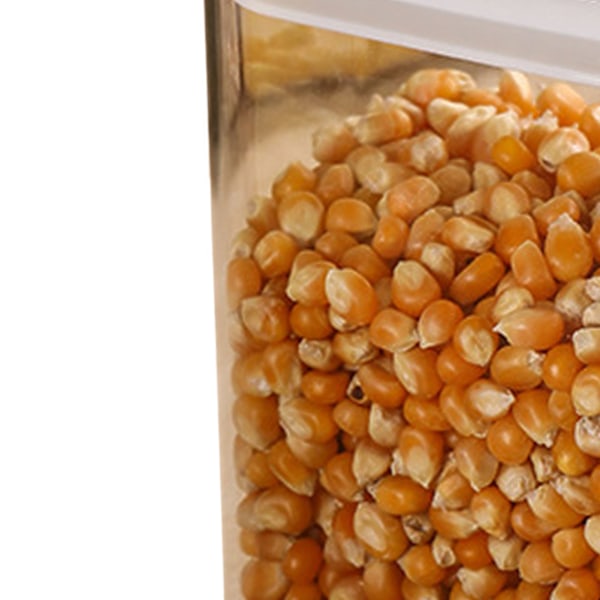 Lufttät Matförvaringsbehållare 800ml Plast Klar Stapelbar Förseglad Torr Matförvaringsburk för Müsli Spannmål Ris Skafferi Köksorganisation