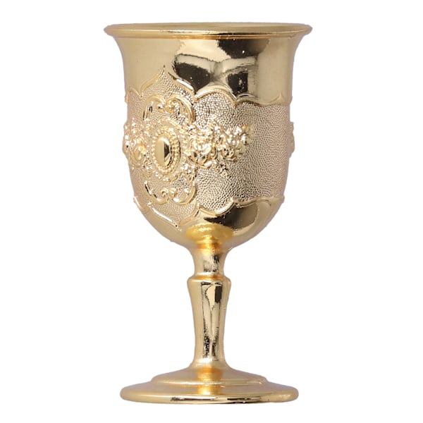 2 st Goblet Europeiska Högkvalitativa Gyllene Retro Prydnader för Resande Dekoration Samling