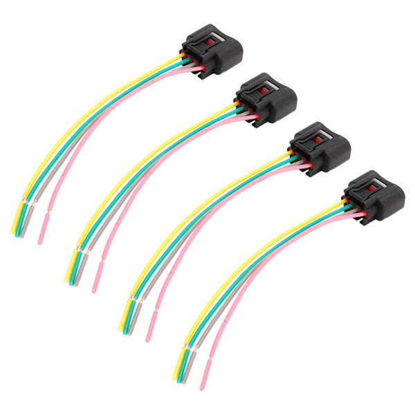4-pack Tändspole Pigtail-kontaktkabelset 4-stifts Ersättning för Camry Corolla Highlander Rav4