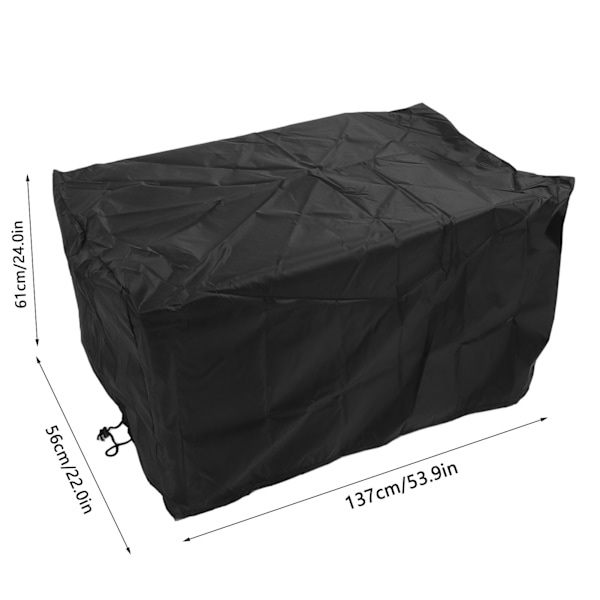 Vattentätt Vagnskydd Professionellt Dammtätt Skyddande UV-beständigt Fällbart Vagnregnskydd för Utomhuscamping Trädgård 137x56x61cm /