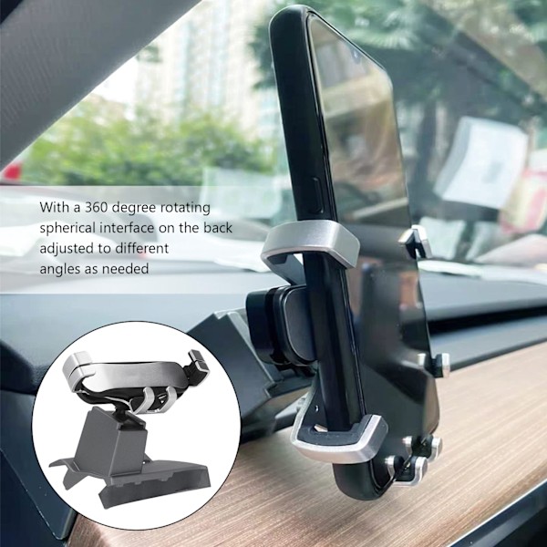Gravity Telefonhållare Justerbar Handsfree Instrumentbräda Mobiltelefonhållare Ersättning för Tesla Model Y Model 3 Högerstyrning CP 0152 02
