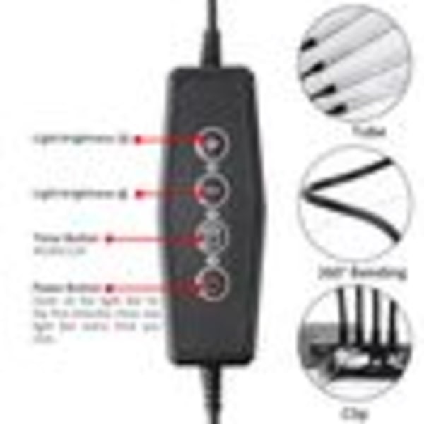 Växtlampa för inomhusbruk, fullspektrum 3000K varmvit 5000K vit 660nm röda LED-dioder, automatisk cykelbrytare med timerinställningar för 3/9/12 timmar,