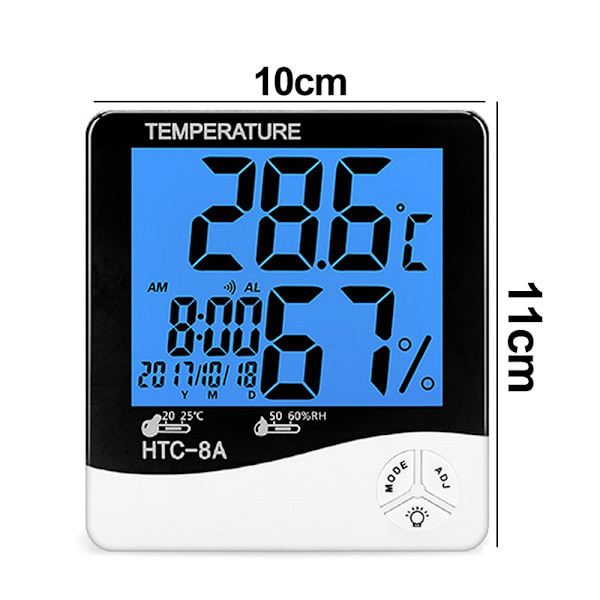 Hög precision elektronisk termometer digital display mini temperatur larmklocka termometer