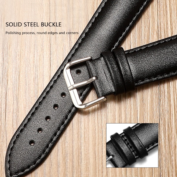 Klockarmband i kohudläder med snabbkoppling för Huawei Gt3 Gt2 Watch3 Pro för män och kvinnor 22 mm