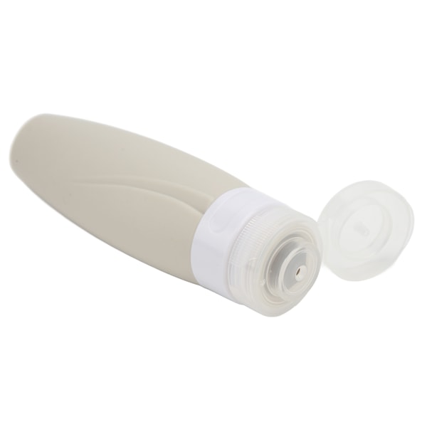 4 st Silikontub för Resor Stor Öppning Design Läckagesäker 90ml 4 Färger Klämbara Reseförpackningar Set för Resor