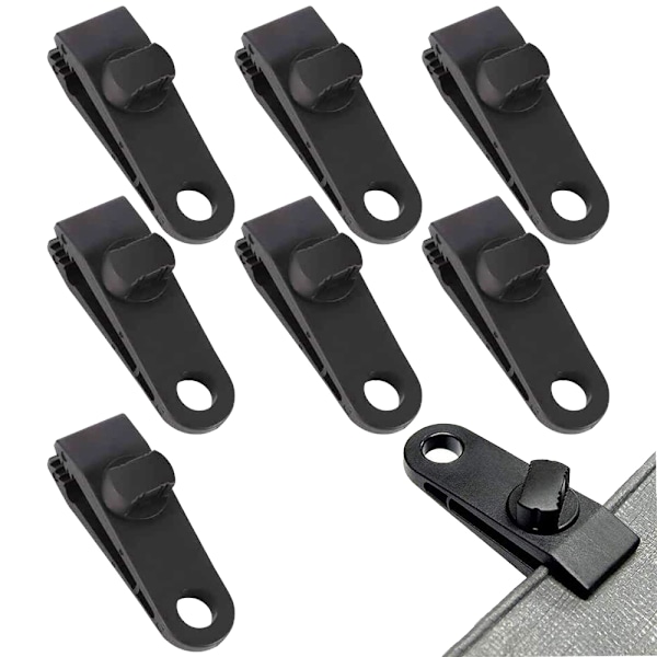 Tarp Clips Set, Multipurpose Crocodile Mouth Clip Vindtät tältklämma