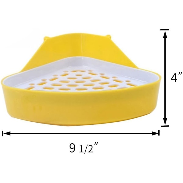 Potty Trainer Hörn Toalåda för Hamster Marsvin Fret Igelkott Råttor (Slumpmässig Färg)