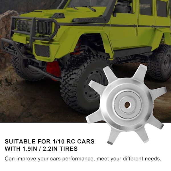 1/10 Aluminium Alloy RC Car Wheel Hub Tire Lock Changer Tool Set för 1.9/2.2in WheelTitanium