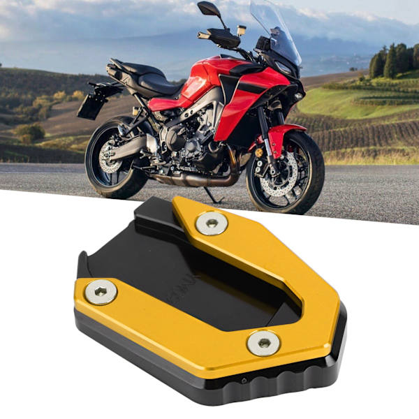 Parkeringskickstöd Förlängningsplatta Halksäker Sidostöd Stöd Passar Yamaha MT 09/FZ 09/FJ 09 (Guld)