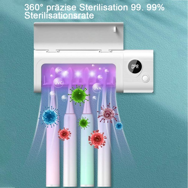 UV-tandborsthållare intelligent rengöring inbyggd torkning