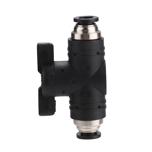 2-vägs akvarium luftflödeskontroll CO2-regulator manuell på/av-strömbrytare ventil för 6 mm rör