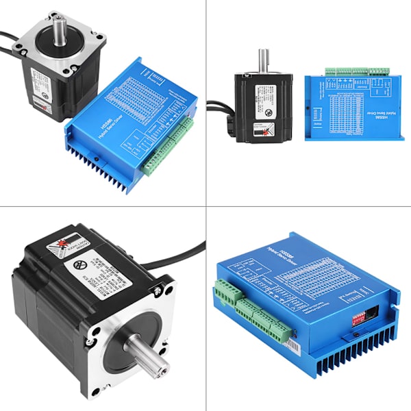 HSS86 Hybrid Servo Driver   NEMA34 Sluten Krets Hög Hastighet Stepper Servomotor 4N.M 0~1000RPM