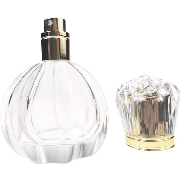 Tomma påfyllningsbara parfymflaskor av glas med dimspruta, 50 ml