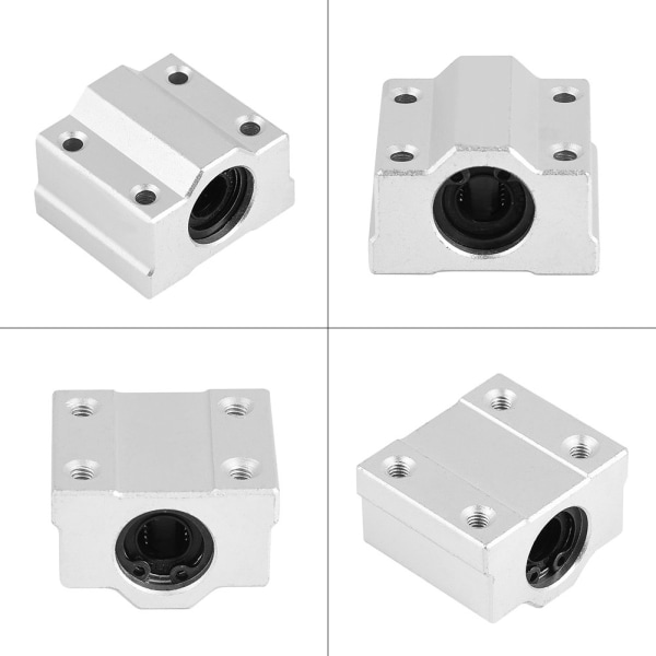 4 st SCS8UU Linjär rörelse kullager CNC glidlager, 8mm glidblock, för 3D-skrivare