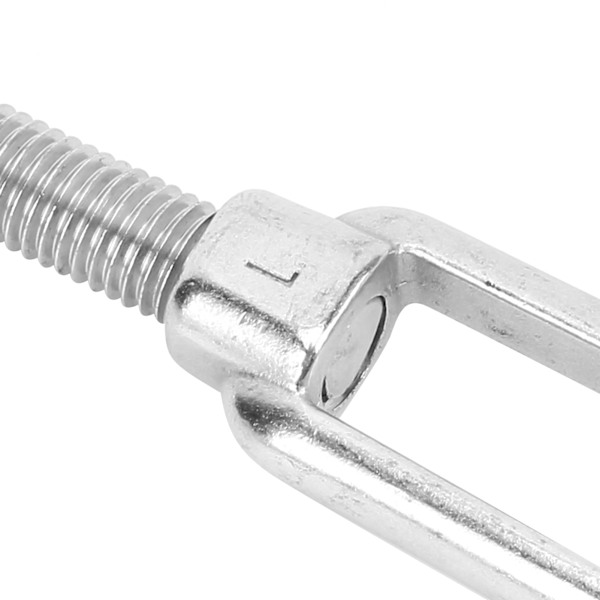2PCS M12 Rostfritt Stål 304 Hook Eye Spännskruv Justera Kedja Rigging Wire Rope Spänning