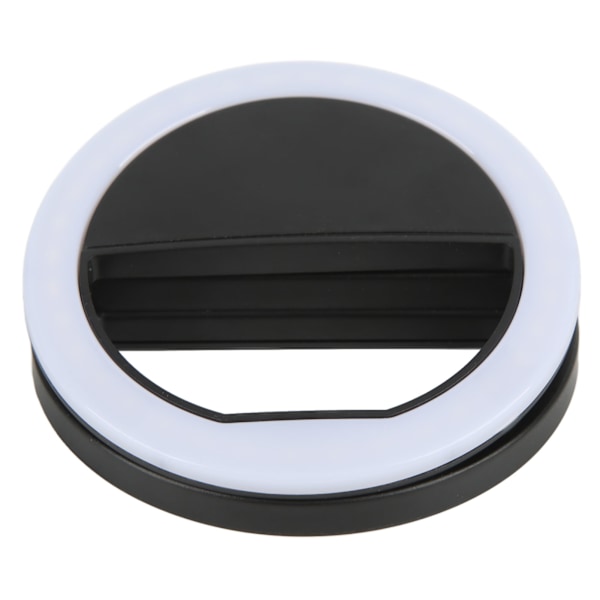 Uppladdningsbar Selfie Ring Light, Multi Lighting Mode Premium Plast Clip-On Lampa För Fotografering