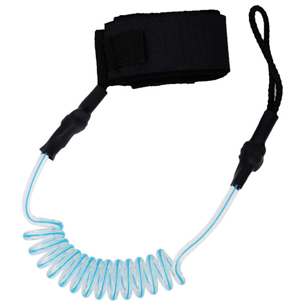 Hållbar TPU Elastisk Fotrem Leash Ankel Stretchbar för Paddleboard Surfbräda transparent blå