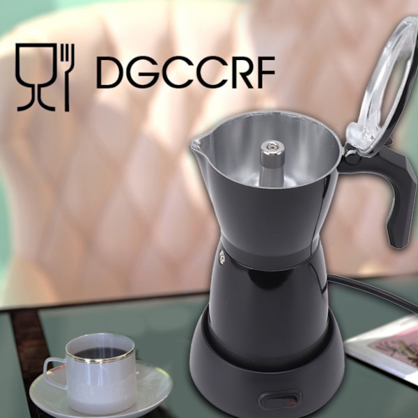 300 ml elektrisk mokabryggare 6 koppar visuell elektrisk kaffebryggare för hem kök dessertbutik 220‑240V EU-kontakt