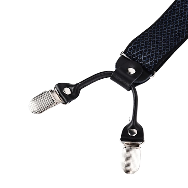 Herr Suspender Stark Fixering Justerbar Vacker Praktisk Fashionable Metallklämma Bred Suspender för Fester