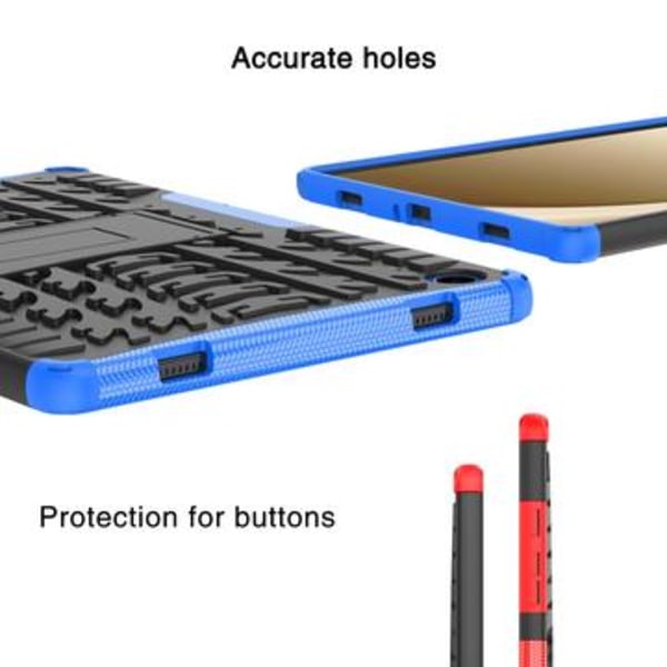 Samsung Galaxy Tab A9+ Greppvänligt Hybrid Skal med Stativ... Svart