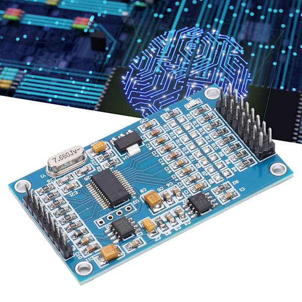 24-bit 8-kanals ADC-modul Datainsamlingskort Hög noggrannhet 30ksps Datautgångshastighet ADS1256