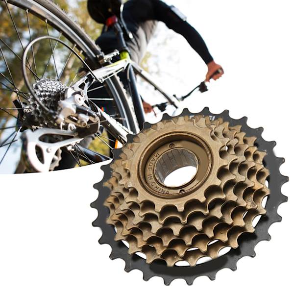 Cykel 7-växlad frihjul Snabb hastighet Hög noggrannhet Trådar Lätt Lågt ljud Flera frihjul Trådad navtyp