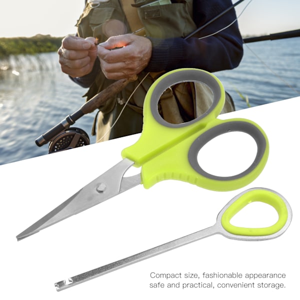 3 Set Multifunktionssax Linje Locktång Fiske Hook Remover Separator FiskeutrustningGrön