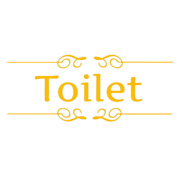 Textväggdekaler Dekaler Kök Toalett Badrum Dörr Dekoration Konst Dekaler (Toalett)