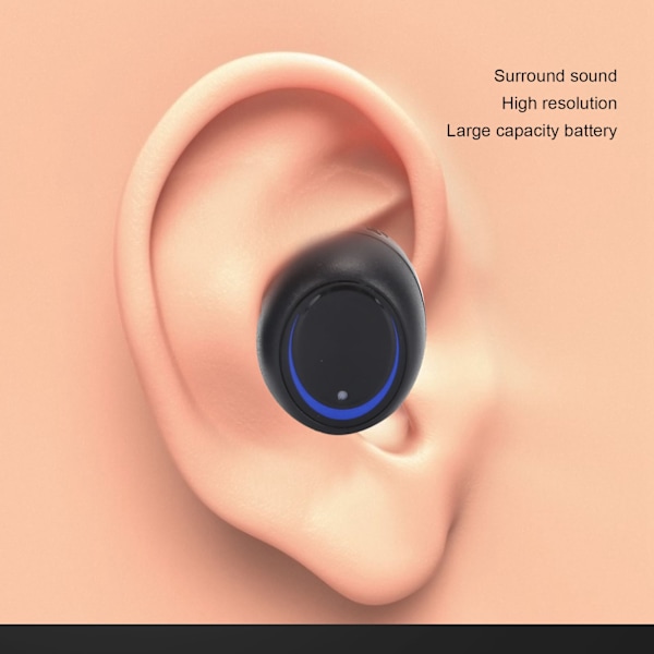 H66 Trådlösa Bluetooth-hörlurar med digital display True Wireless Stereo-hörlurar