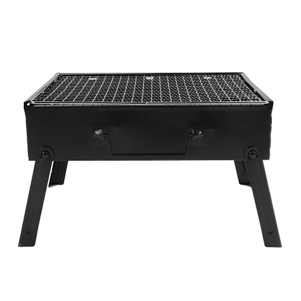 Portabel Kolgrill Järn Rostfritt Stål Fällbar Grill BBQ Verktyg för Utomhus Matlagning i Trädgården Camping Picknick