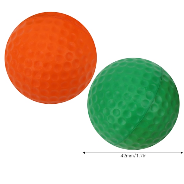 12 st golfbollar i PU-skum, lätta och mjuka, kan användas inomhus, skadar inte väggen