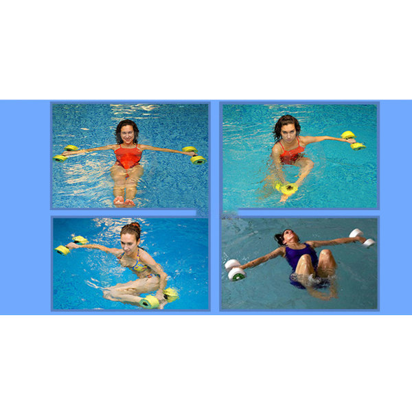 Vattenvikter Vattenhantlar för Pool Fitness 2 Foam Vikter