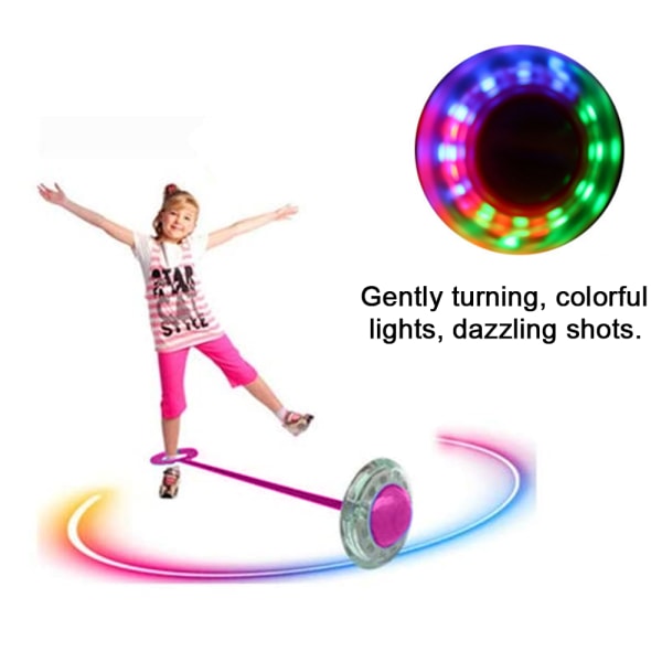 Blinkande hoppring för barn, ankelhoppboll, lysande hoppboll,